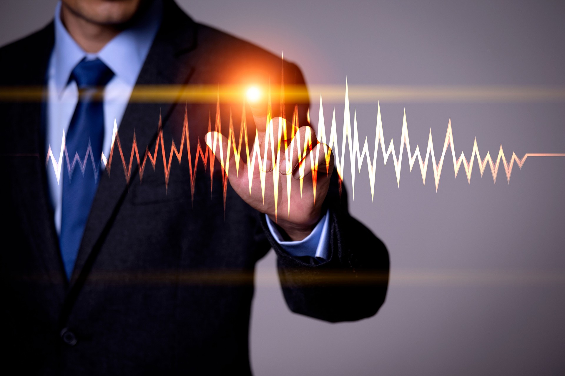 Business persone e il futuro della tecnologia
